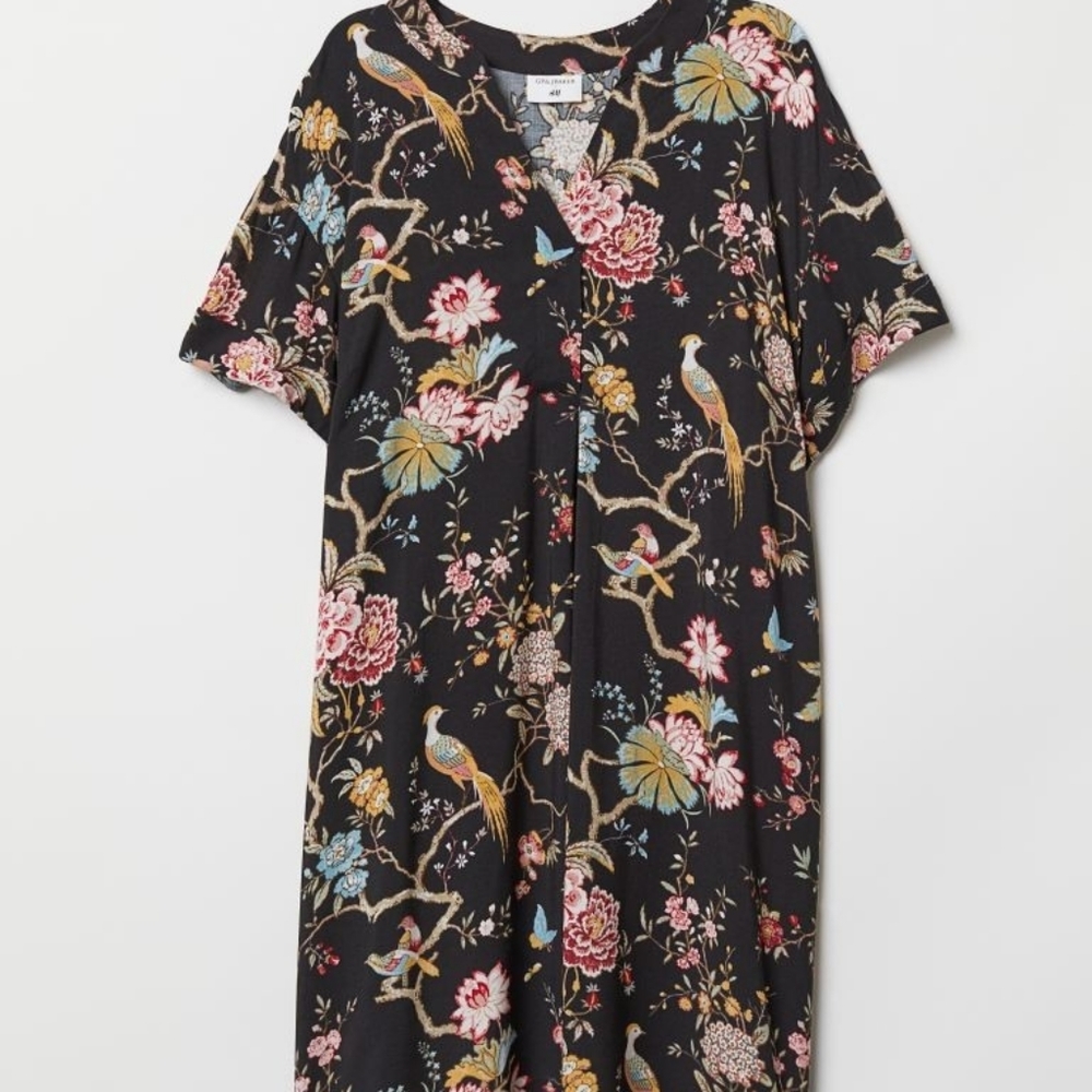 GP&J Baker H&M Bird Floral Patterned Dress